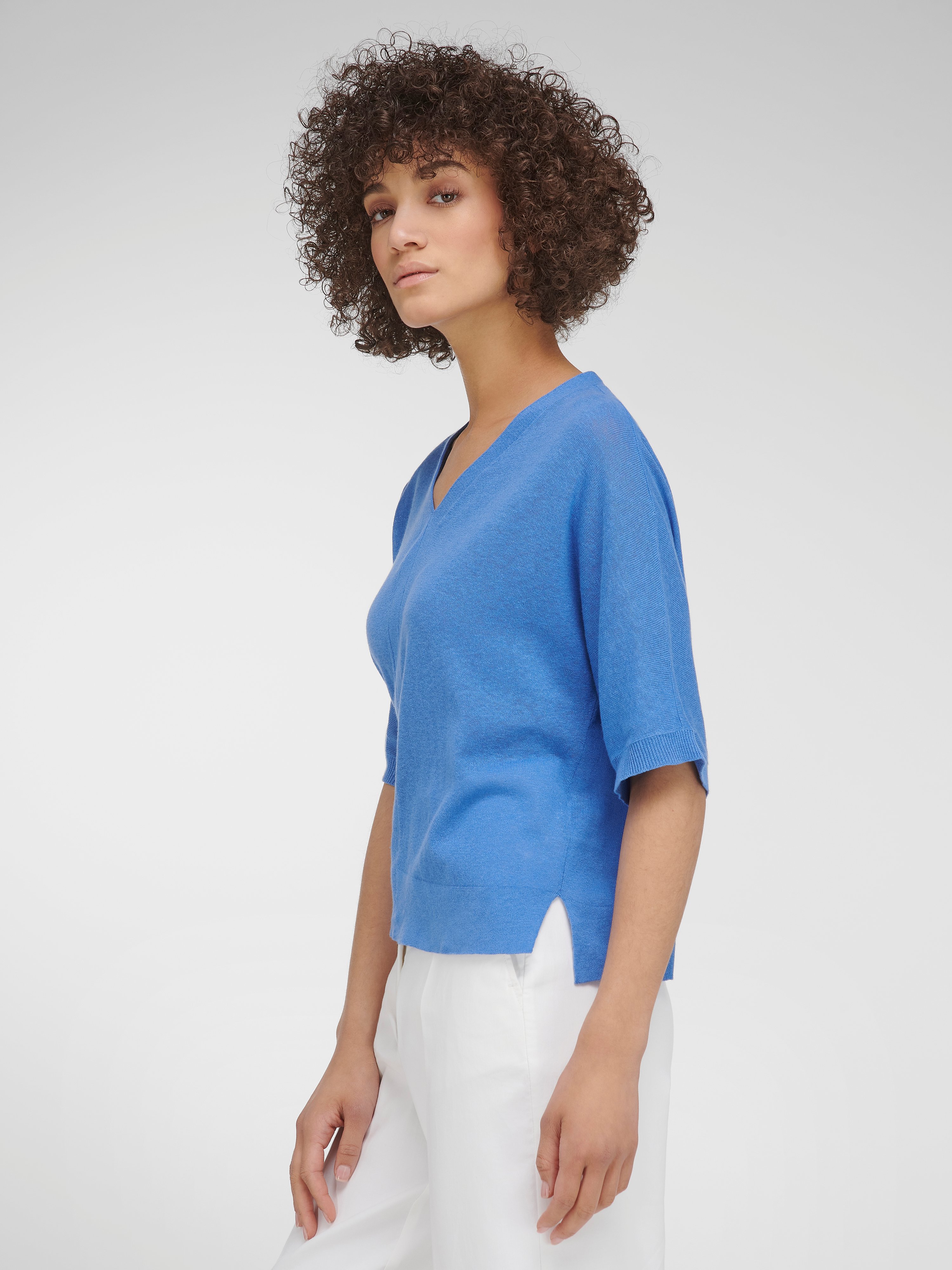 V-Pullover im Oversized-Style