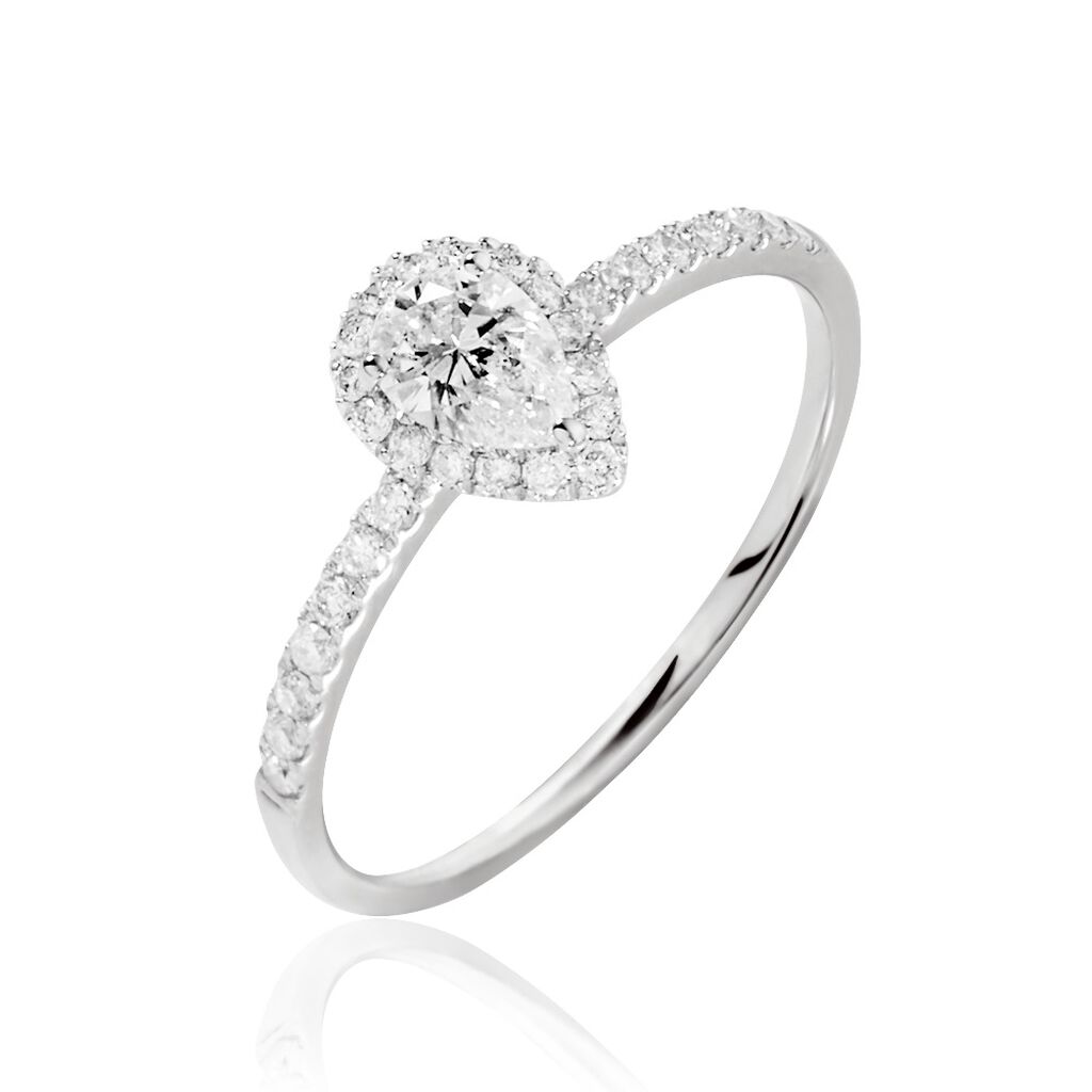 Bague Solitaire Tatiana Or Blanc Diamant