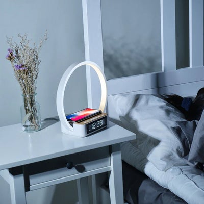 Lippa Nattlampe med Vekkeklokke, Hvit