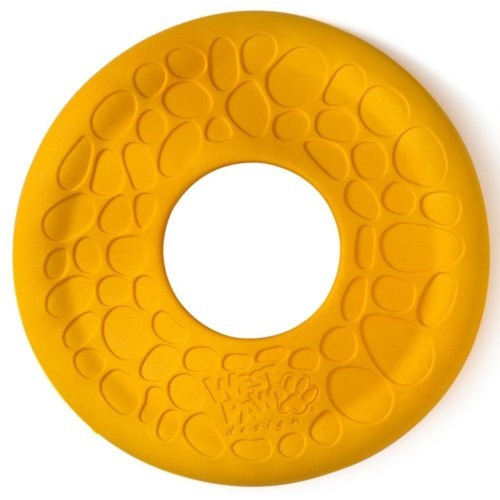 Disco voador amarelo para cães