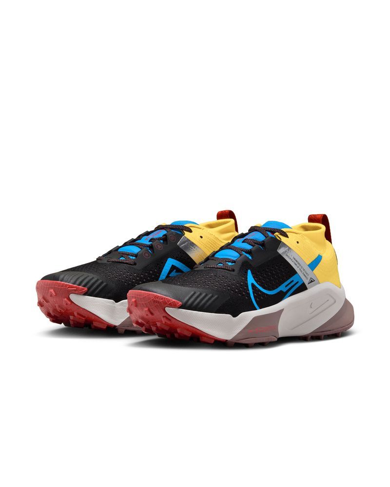 Chaussures de trail Nike ZoomX Zegama Noir/Bleu/Jaune pour homme