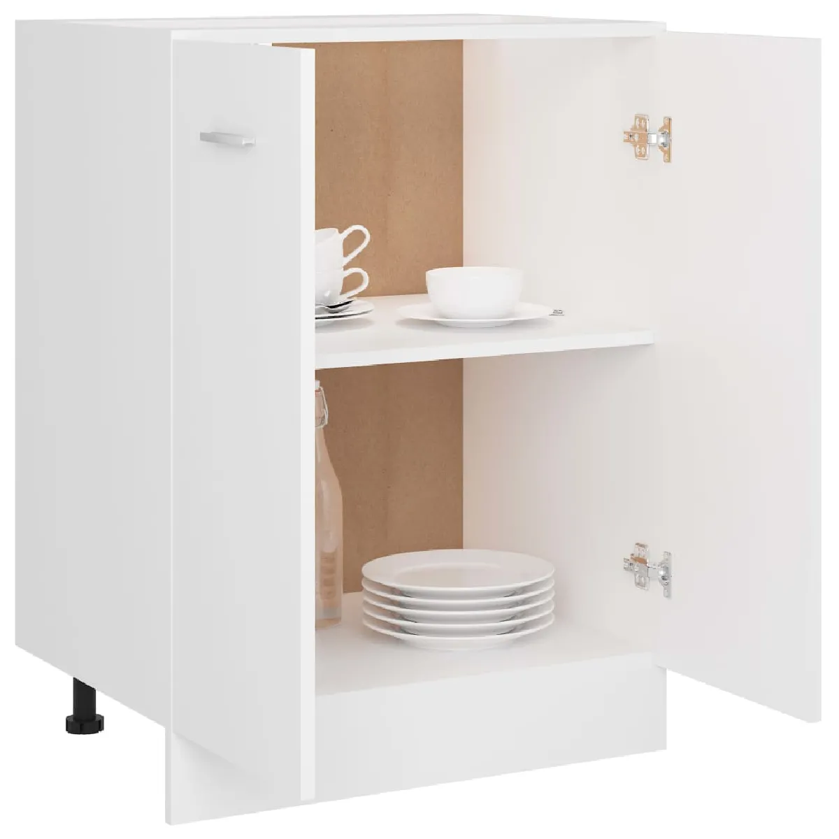 vidaXL Armoire de plancher - Blanc