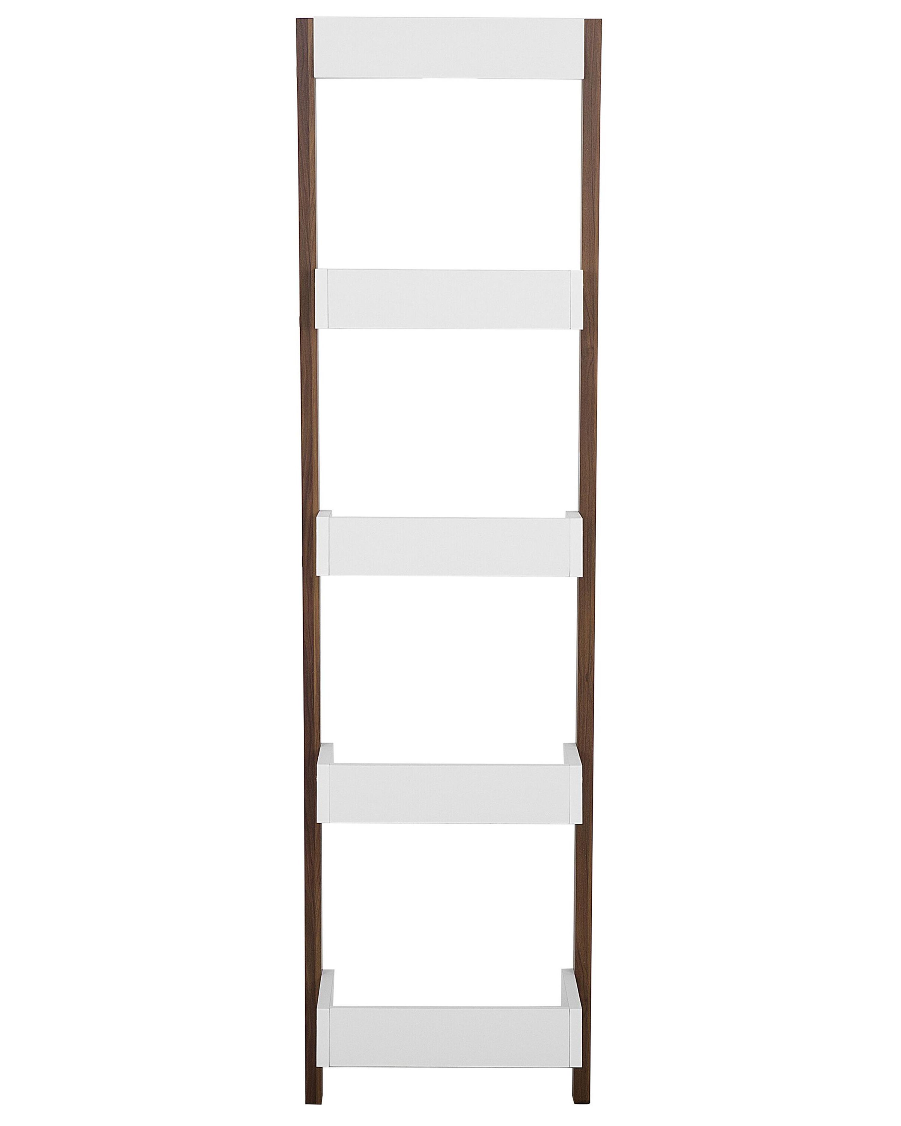 Opbergkast met 5 planken MOBILE DUO 166 cm Bruin/wit
