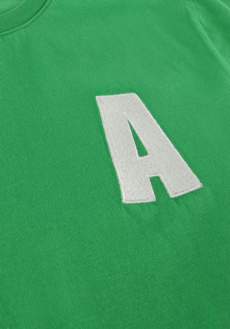 ALIX MINI groene alix mini t-shirt kids knitted a embroidery t-shirt