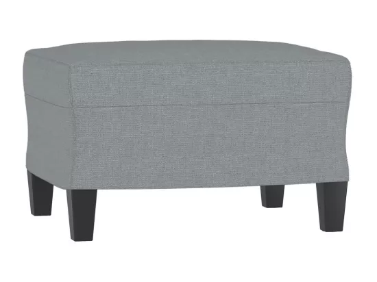 Ensemble de canapés 4 pièces avec coussins Gris clair Tissu