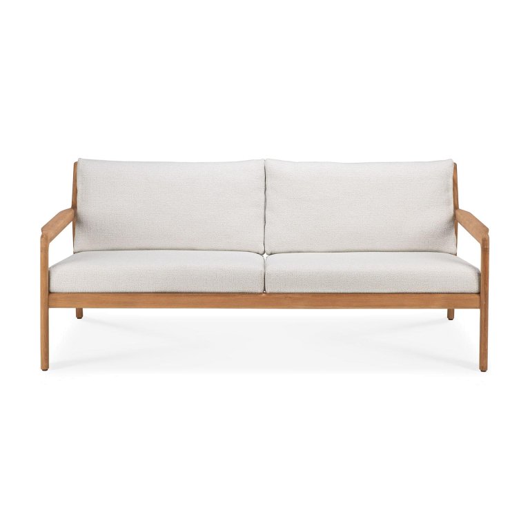 Ethnicraft Jack outdoor tuinbank 180 teak gebroken wit