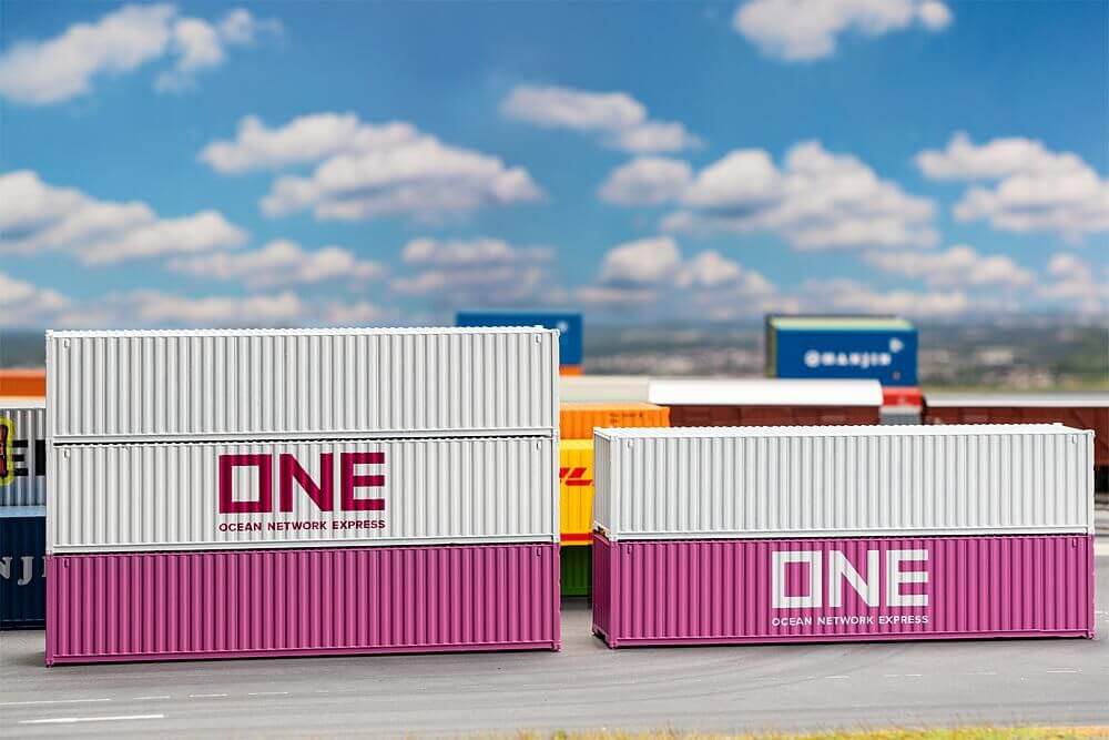 FALLER - 40' Container ONE, 5er-Set