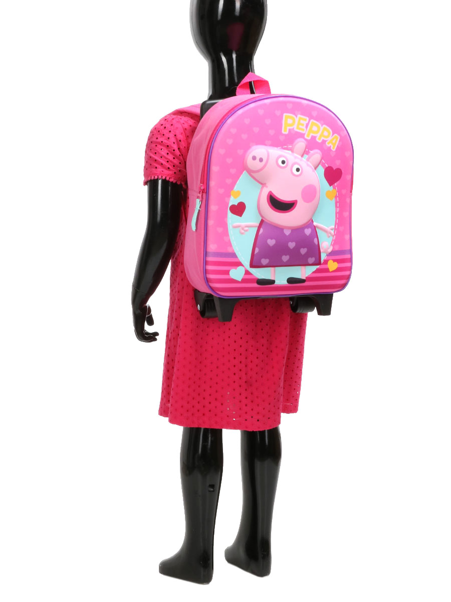 Sac À dos À roulettes Peppa Pig Love 3D