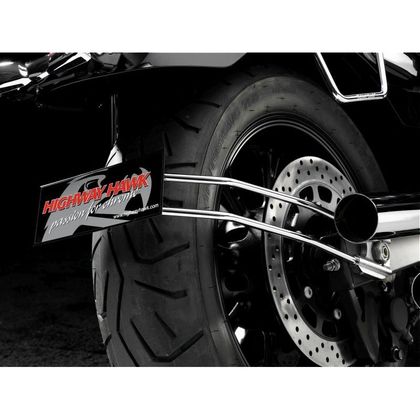 Support de plaque Highway Hawk Support de plaque de roue Universel - Gris