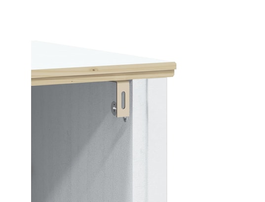 VIDAXL - Meubles de salle de bain 2 pcs berg blanc bois de pin massif
