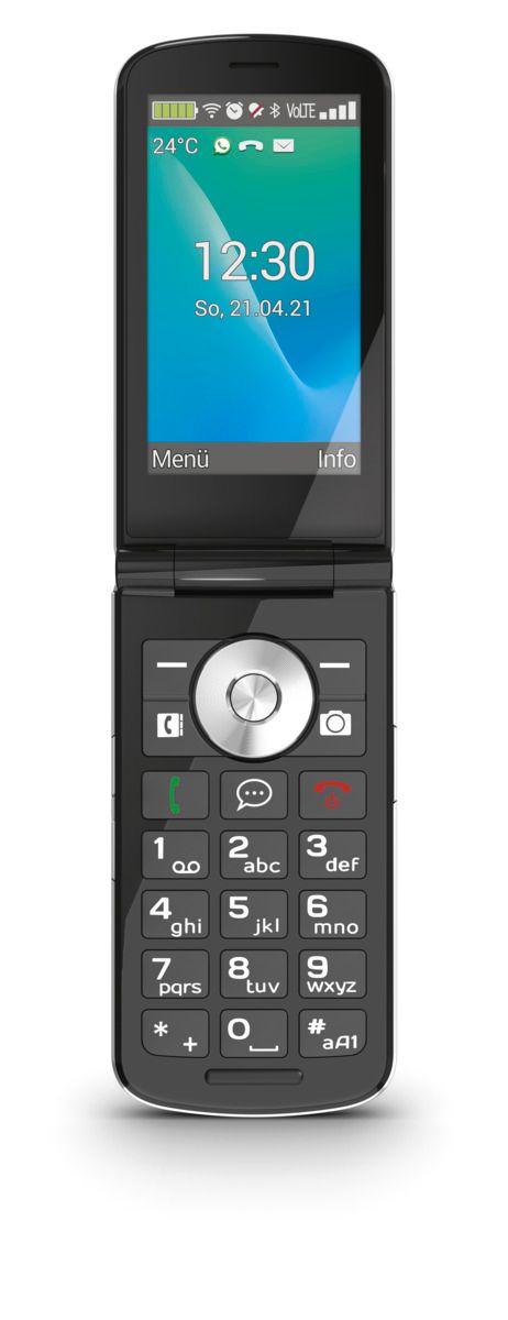 emporia TOUCHsmart.2 Seniorentelefon Klappfunktion schwarz 4G 3,25 Zoll 8 GB 8MP