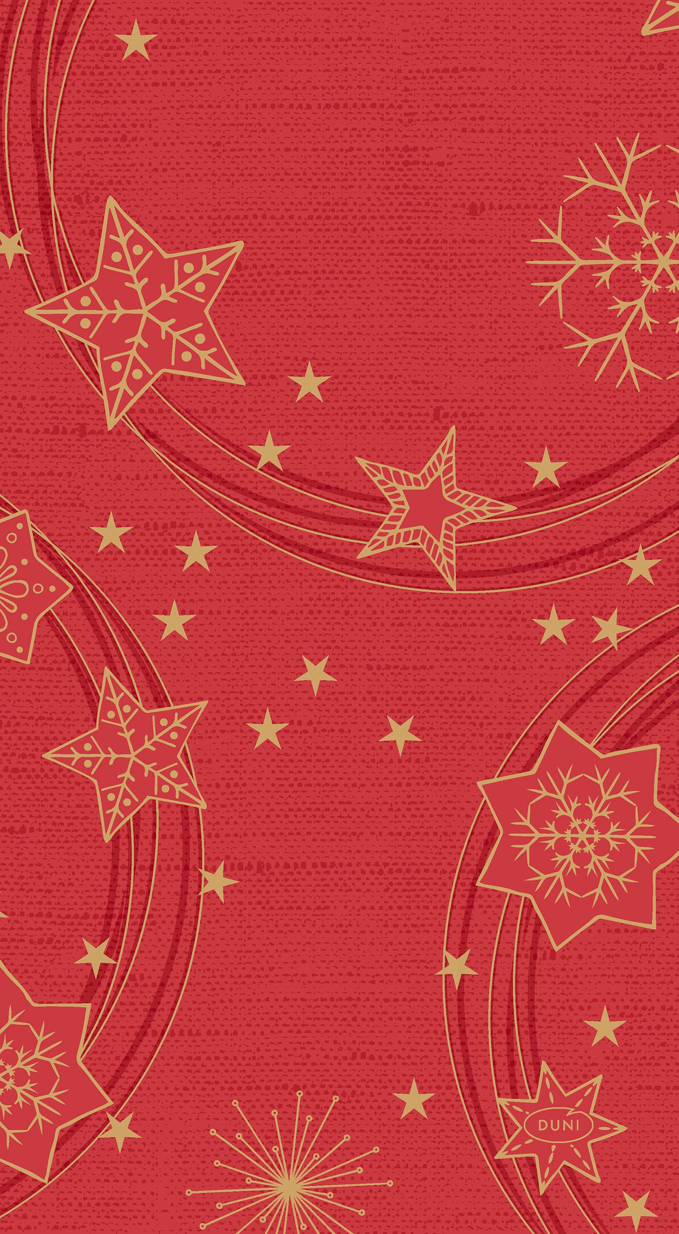 Duni servet Star Shine rood 33 x 40 cm 20 stuks