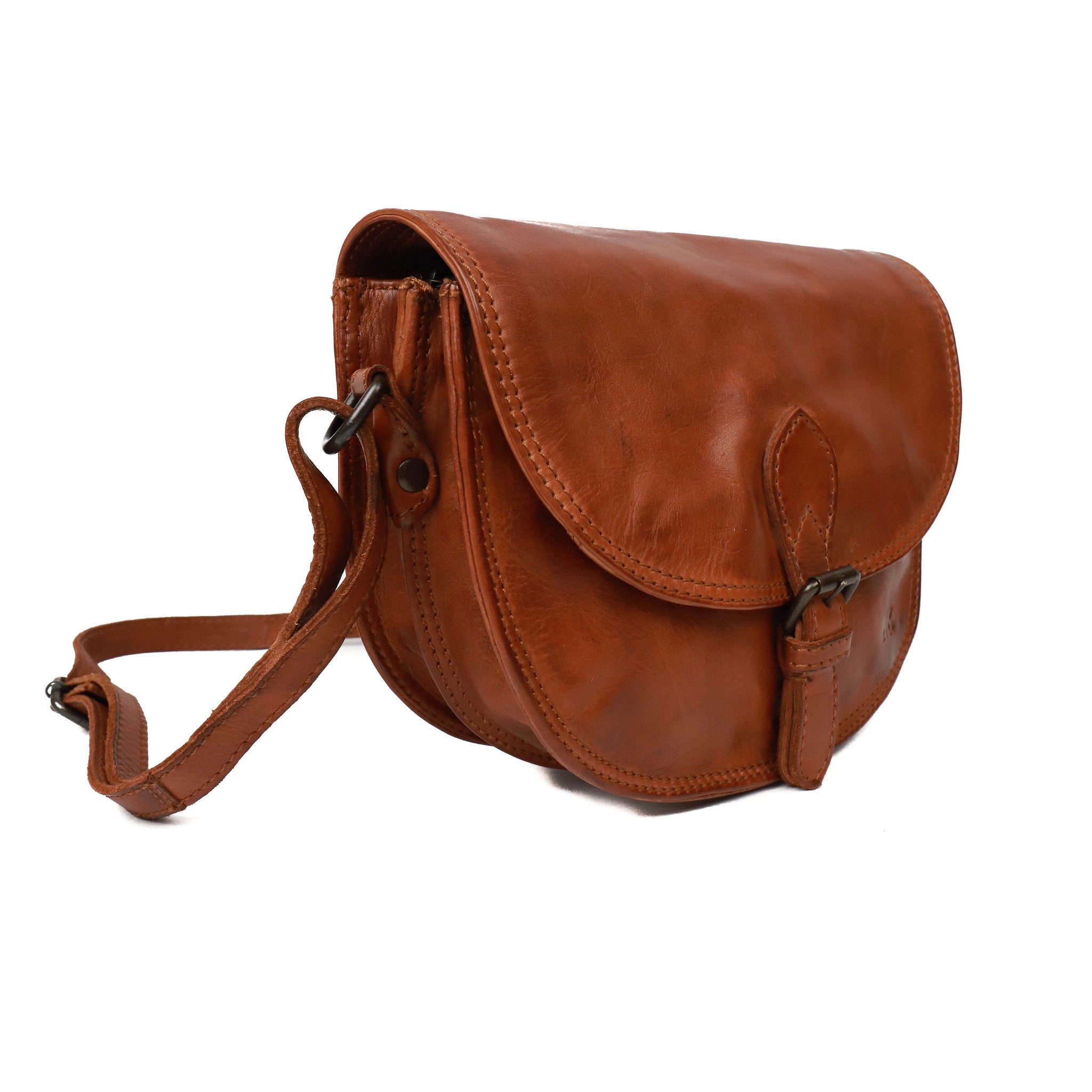 Schoudertasje 'Gigi' cognac - CL 41770 Cognac