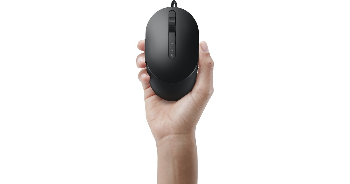 DellLaser Wired Mouse MS3220  (Zwart, 3200 dpi)