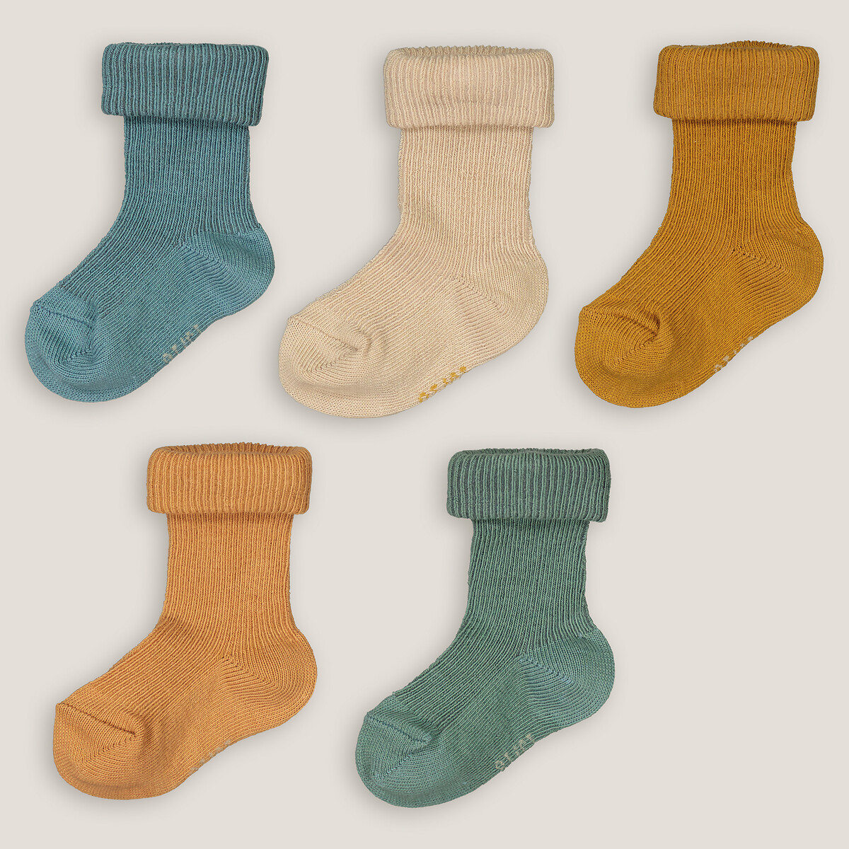 COLEÇÃO LA REDOUTE<br>Conjunto de 5 pares de meias