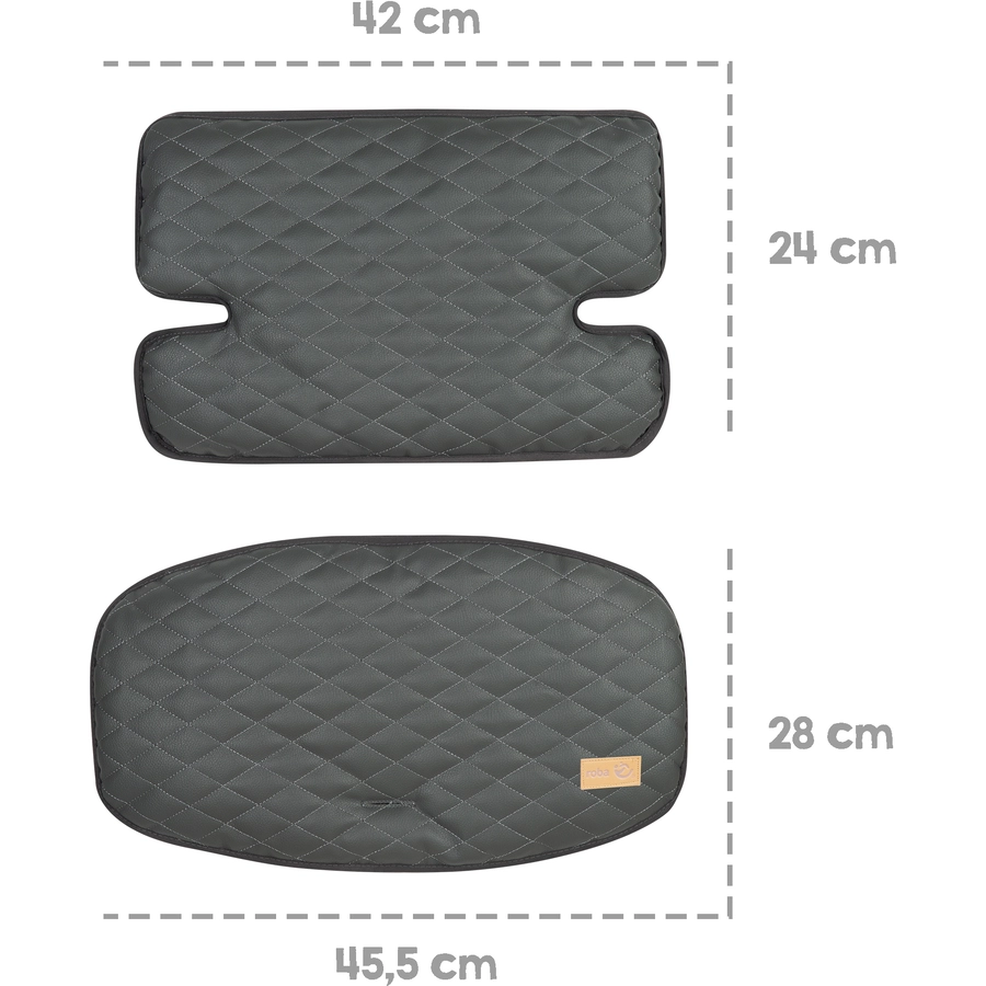 roba Sitzverkleinerer 2-teilig Sit Up Luxe Graphite gesteppt