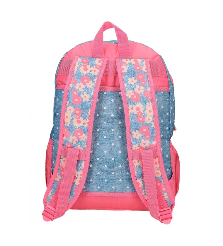 Mochila Enso Little Dreams com dois compartimentos, rosa
