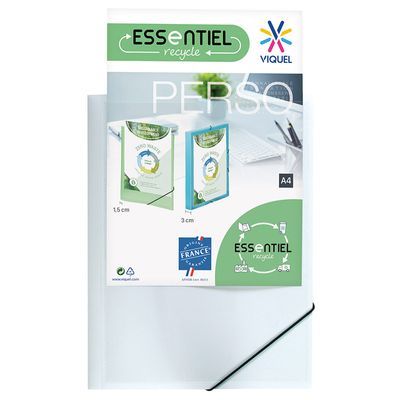 Viquel - Chemise personnalisable à rabats - A4 - blanc