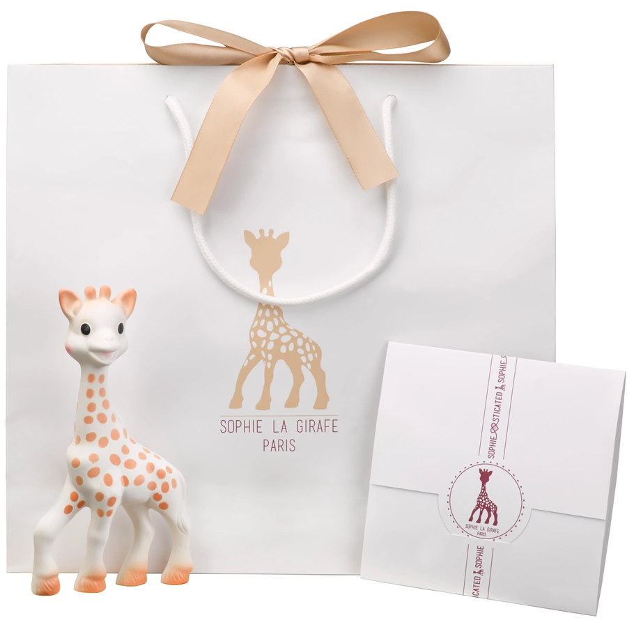 VULLI Sophie la girafe® Willkommensgruß Set Nr. 4 Sophie la girafe® + Rassel
