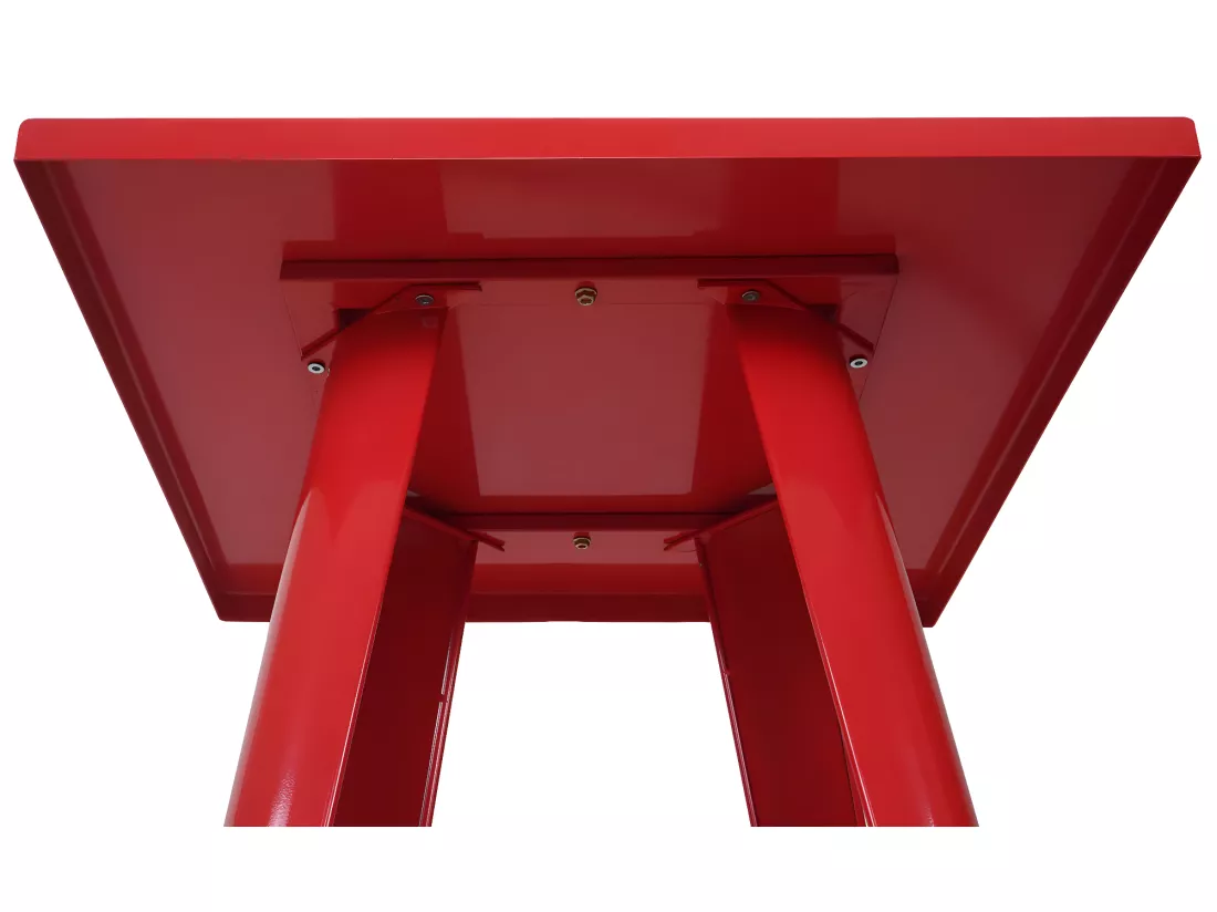 Table haute MCW-A73 Métal, rouge
