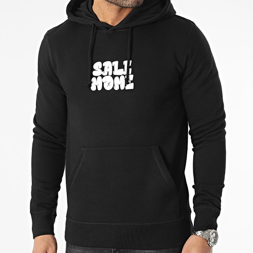 Sweat Capuche Nounours Graffiti Noir