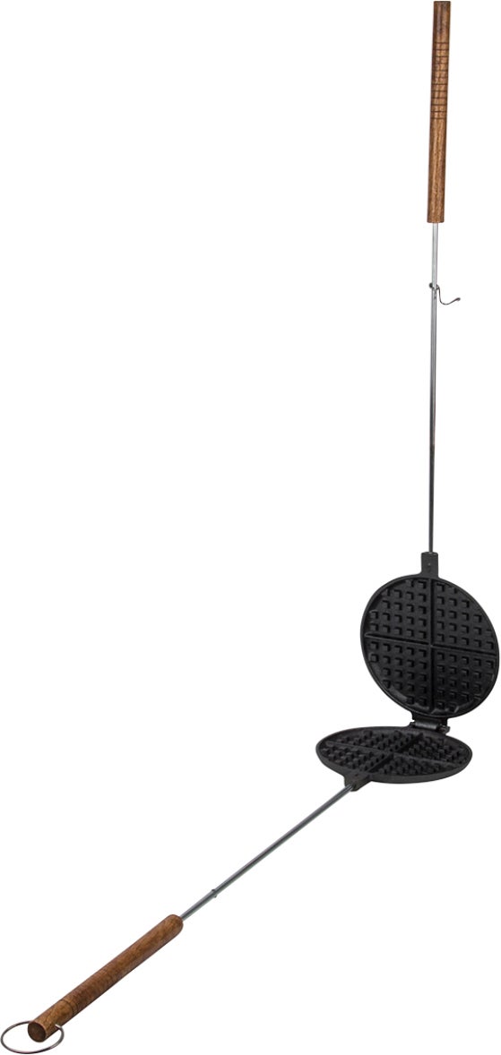 Esschert Design wafelijzer Fancy Flames 17,5 x 5,3 x 82 cm