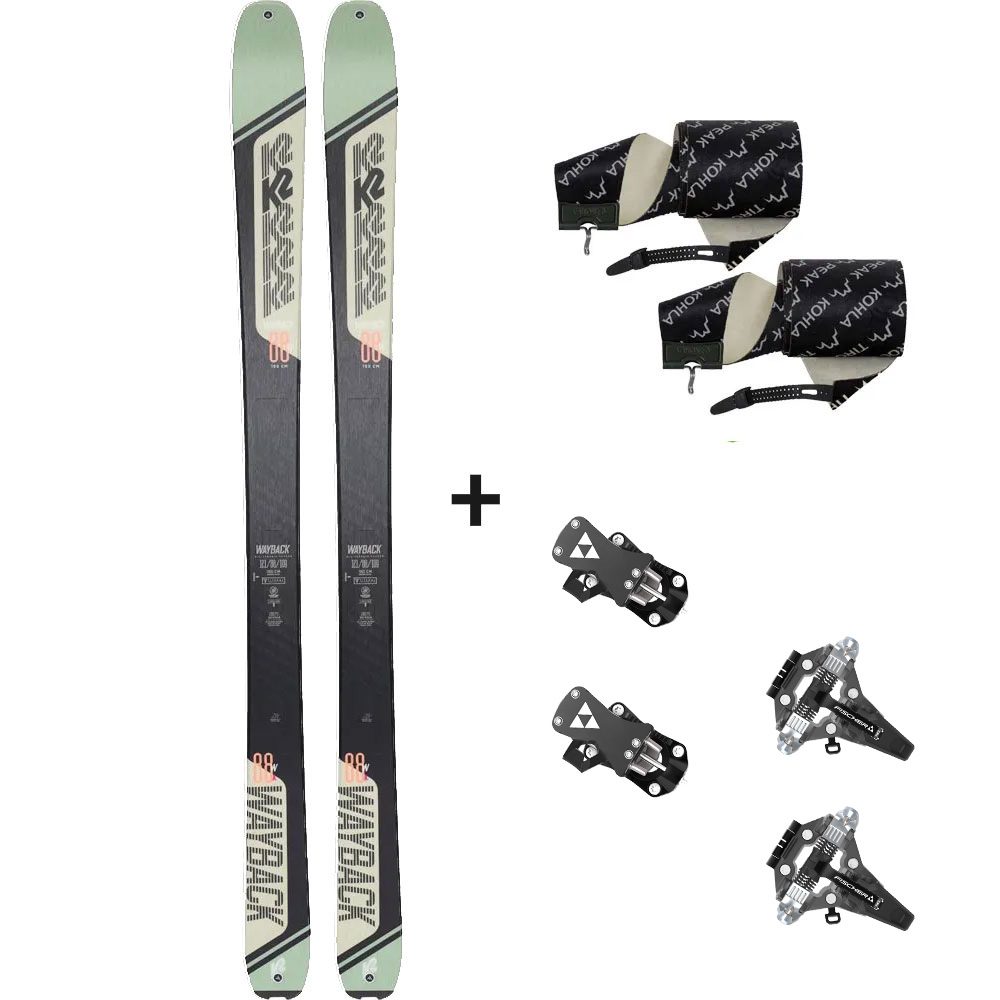 K2 Wayback 88 W 22/23 Tourenski Komplettset & Fischer Bindung & Fell