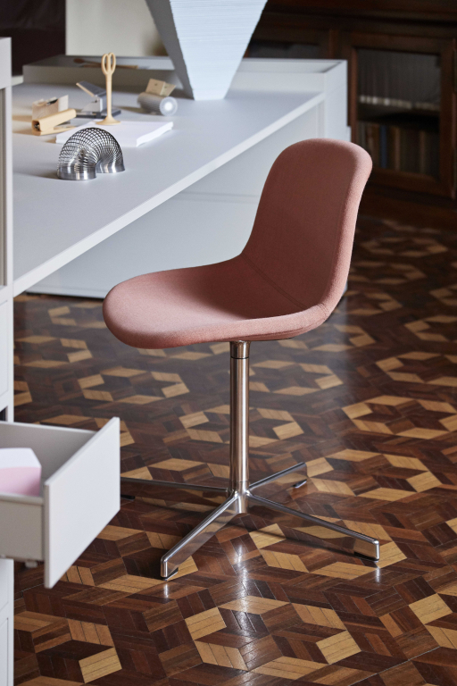 Hay Neu 10 Swivel stoel gestoffeerd, aluminium, Remix 163