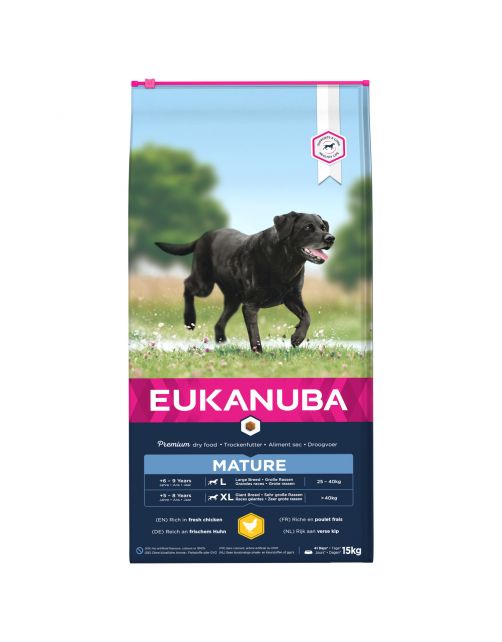 Eukanuba Thriving Mature Large Breed - Hondenvoer - Kip 15 kg