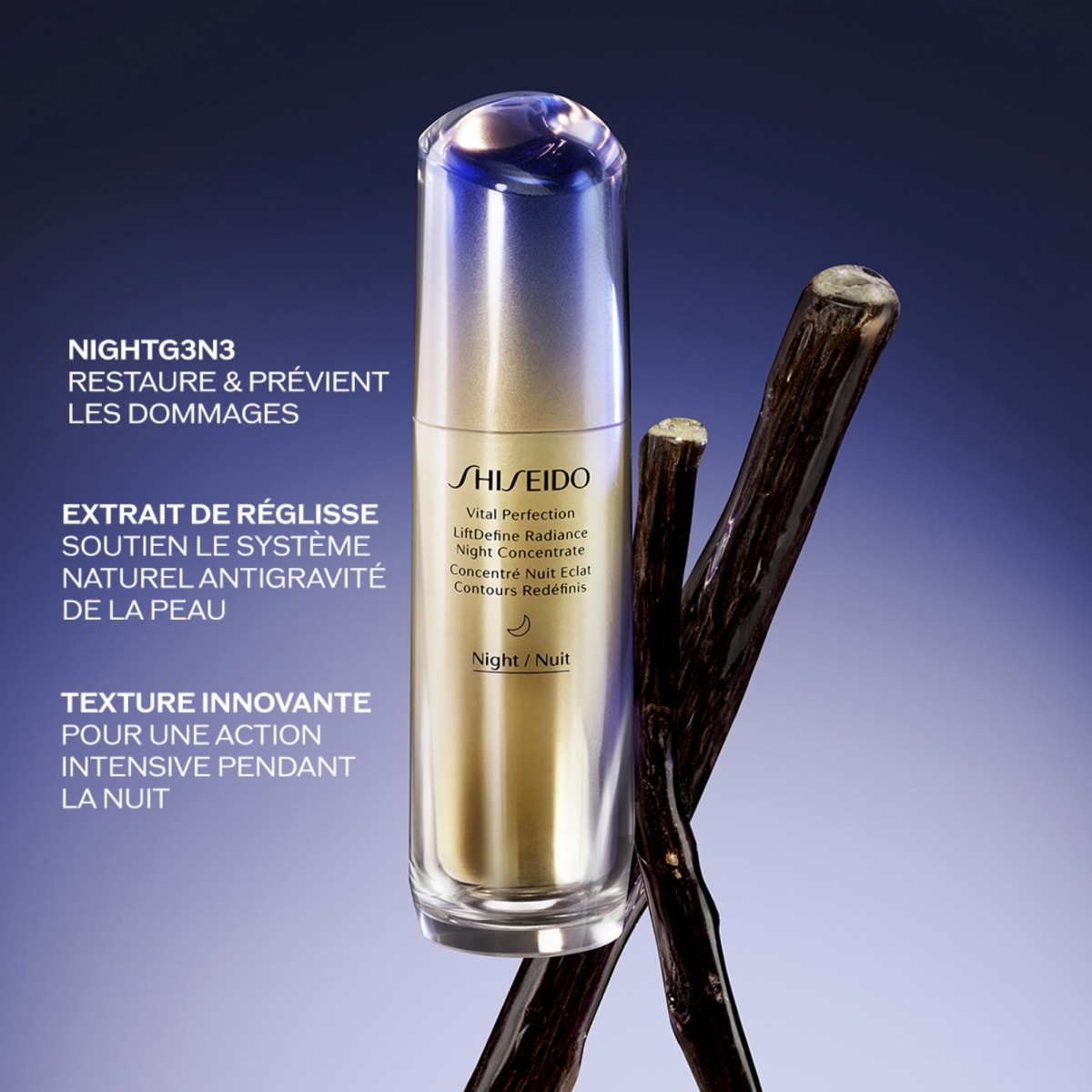 SHISEIDO Vital Perfection Concentré Nuit Éclat Contours Redéfinis