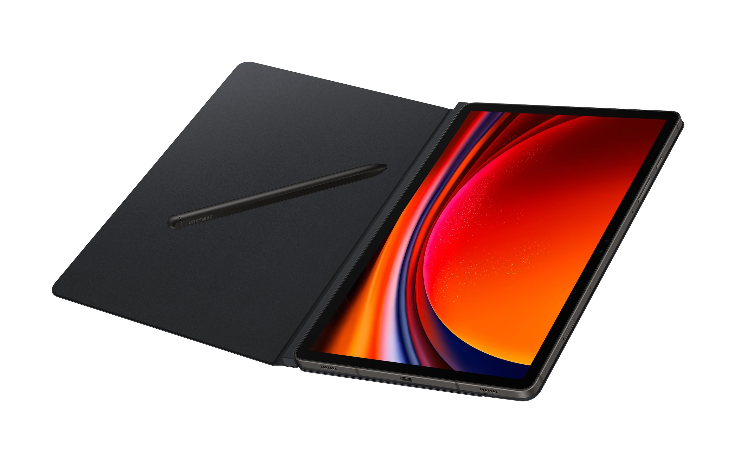 Tablet Book Cover Smart Galaxy Tab S9 SchwarzBook Cover für das Samsung Galaxy Tab S9