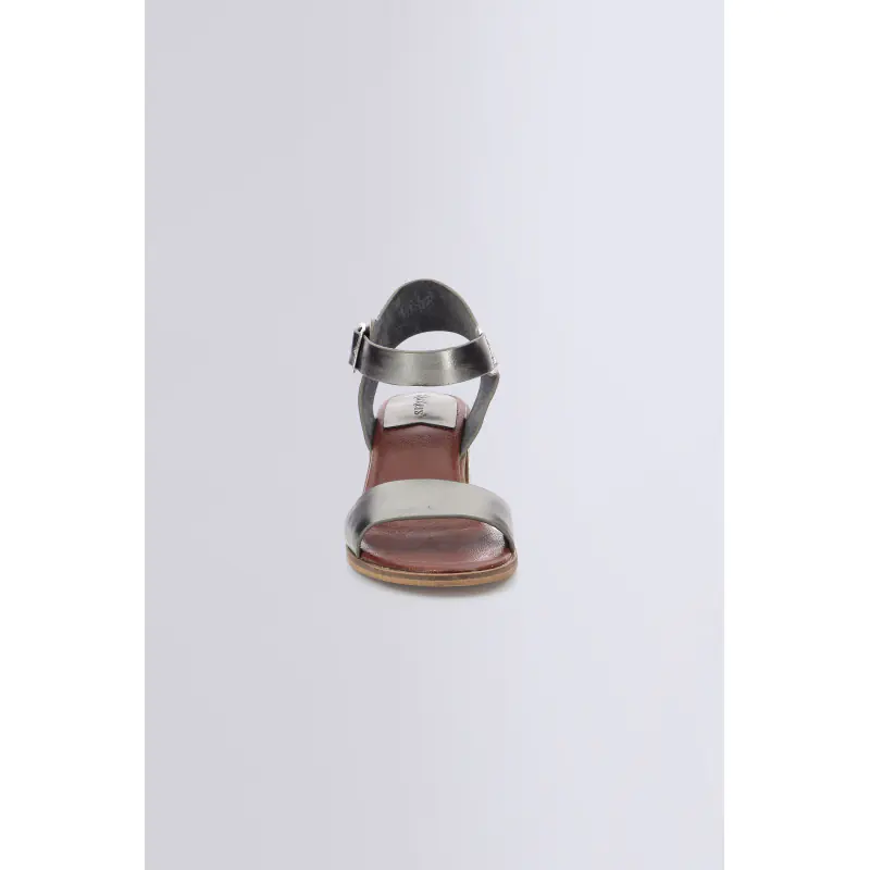 VOLOU ARGENT FONCÉ SANDALES Cuir Femme