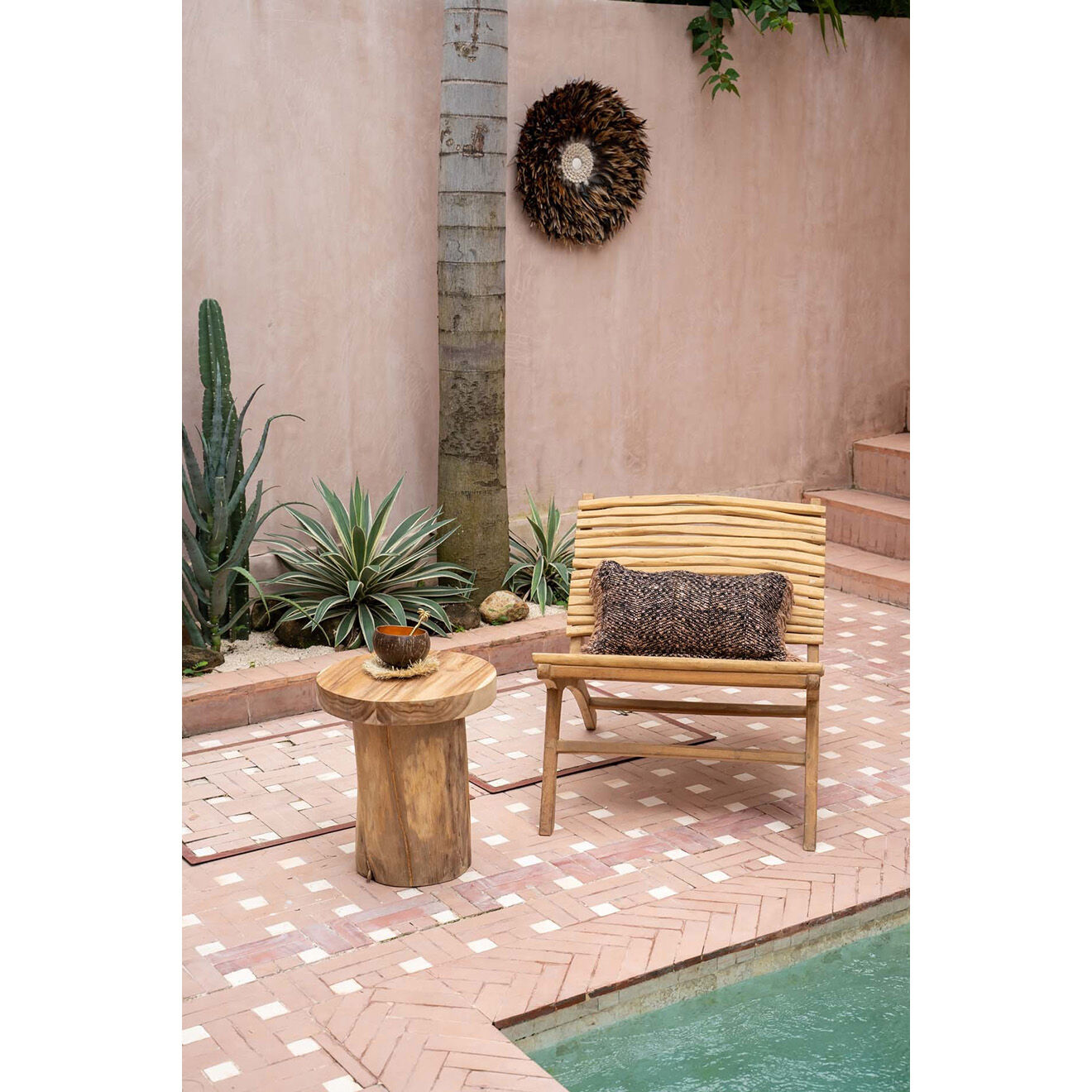 Bazar Bizar Fauteuil The Islander naturel -  69x78x70 cm
