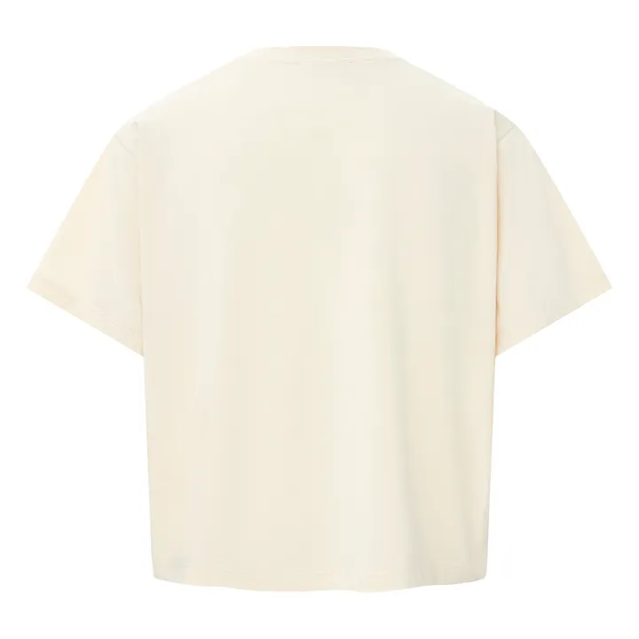 SMALLABLE BASICS T-Shirt Boxy Femme Coton Bio | Blanc cassé