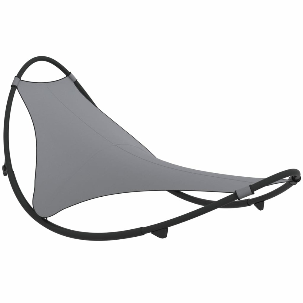 Transat design chaise longue bain de soleil lit de jardin terrasse meuble d'extérieur à bascule avec roues acier et textilène