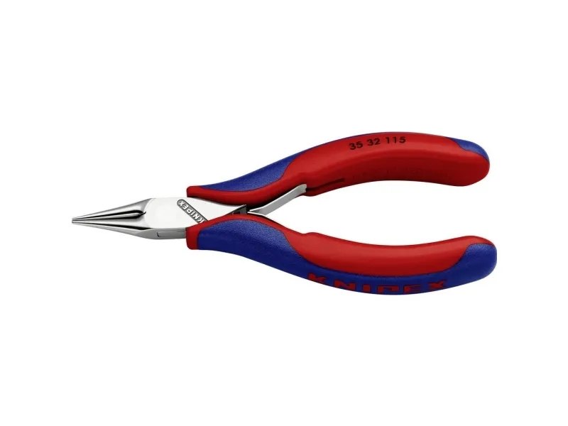 Knipex 35 32 115, Nåletang, 1 mm, 2,25 cm, Stål, Blå, Rød, 115 mm