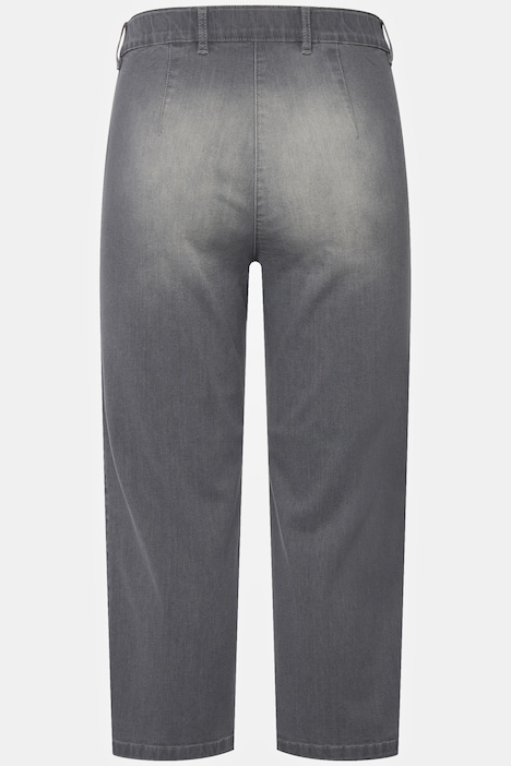 7/8-Jeans Mony, Elastikbund, Reißverschlusstaschen