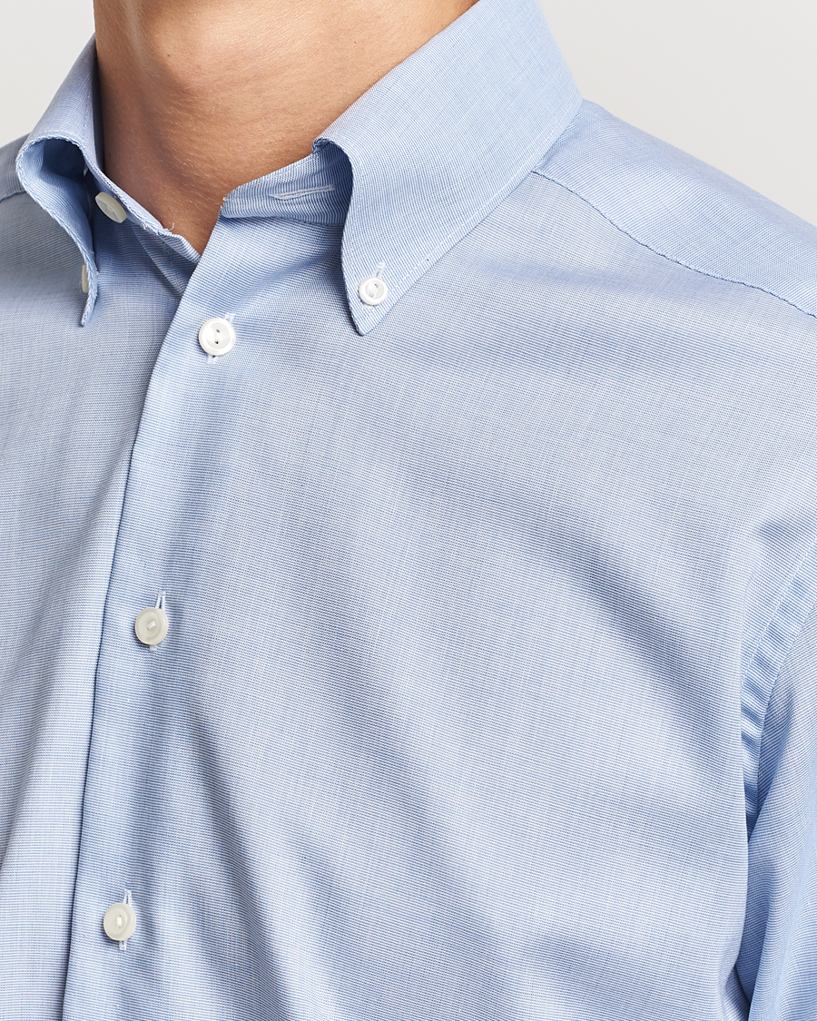 Eton Slim Fit Wrinkle Free Oxford Shirt Light Blue
