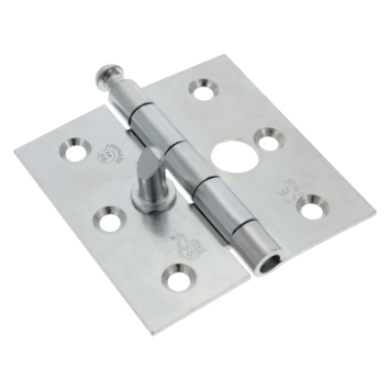 GAMMA Veiligheidsscharnier SKG 2-sterren 75x75 mm met rechte hoeken