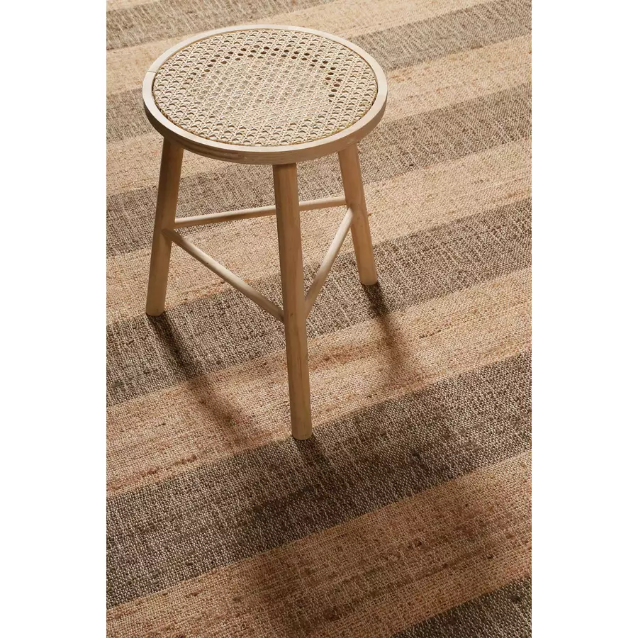 Green Looop Handweb-Teppich Virgil braun,cognac braun