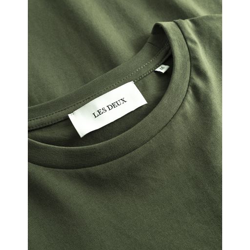 Les Deux Nørregaard Tonal T-shirt, Olive Night, XL