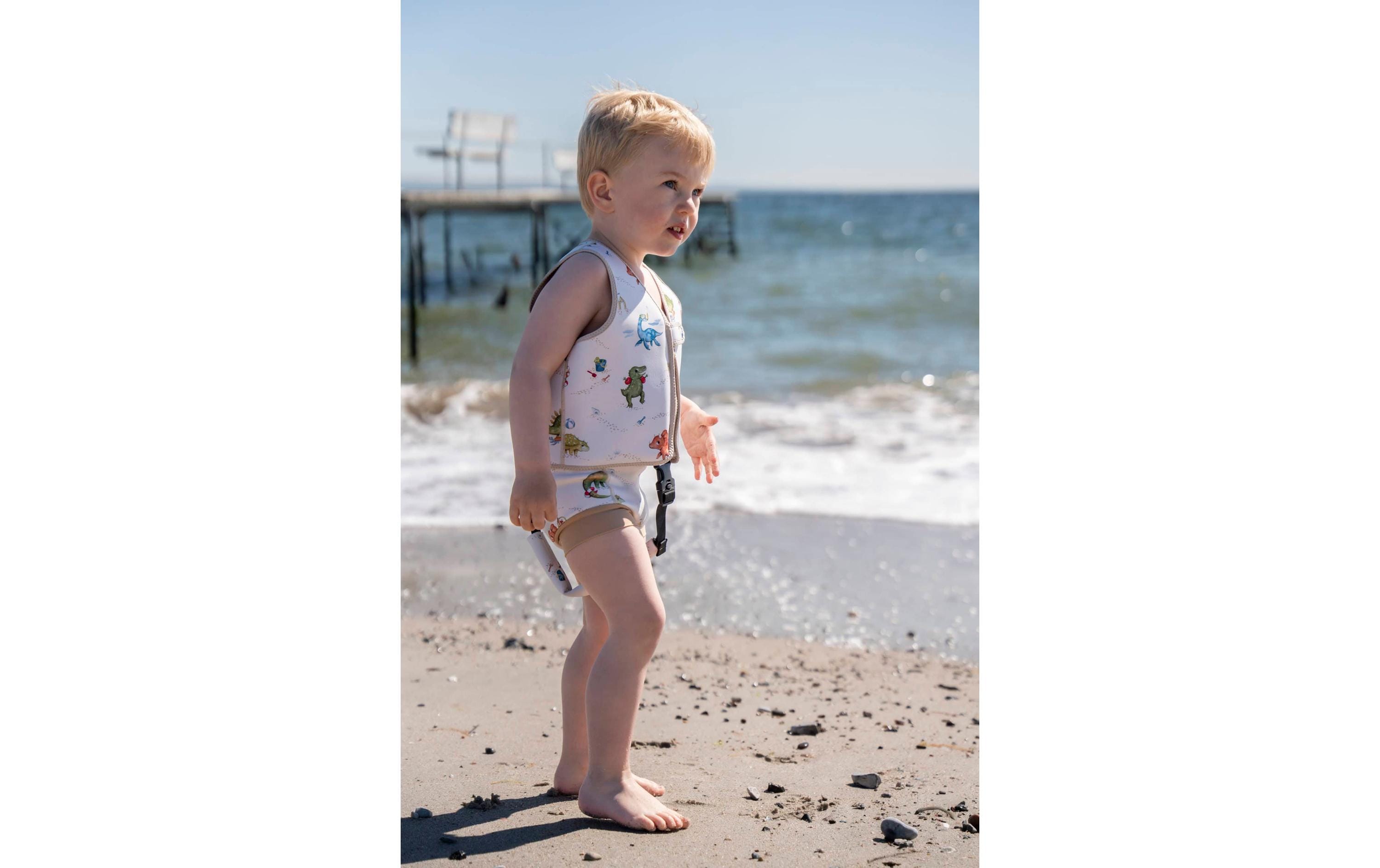 Schwimmweste 3-4 Jahre Dino BeachKinder-Schwimmlernweste mit Reissverschluss