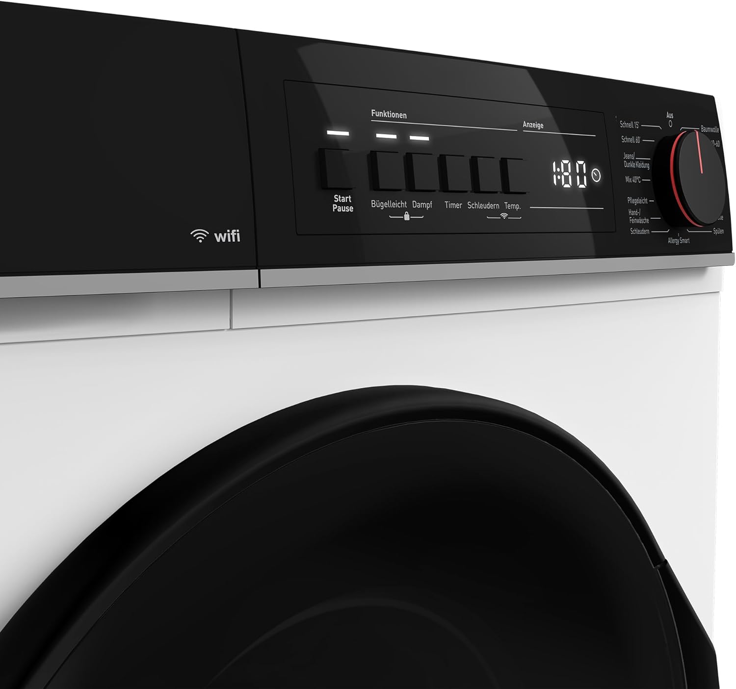 SHARP ES-PRO714WA-DE Waschmaschine Frontlader, 7 kg, 1400 U/min, Aquastop, WIFI, Dampftechnologie