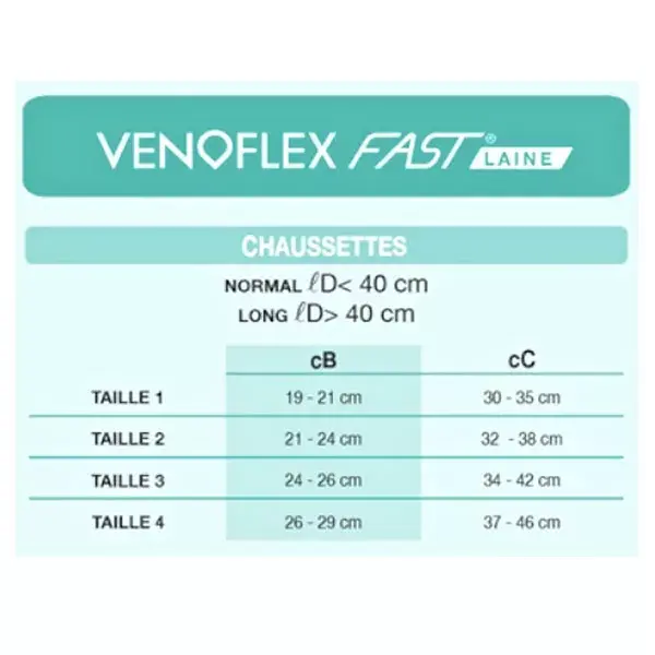Meias Venoflex Fast Wool Classe 2 Longas Tamanho 1 Tricô com Cabos Cru