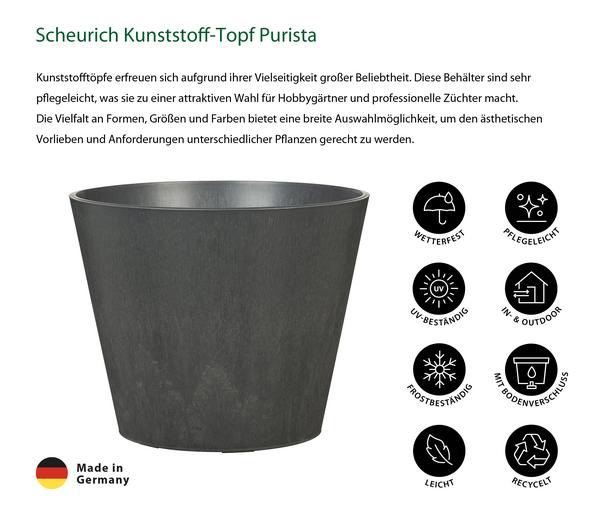Scheurich Kunststoff-Topf Purista+, rund