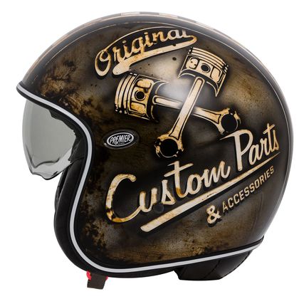 Casque Premier VINTAGE - OP 9 - BLACK MAT - Noir / Jaune