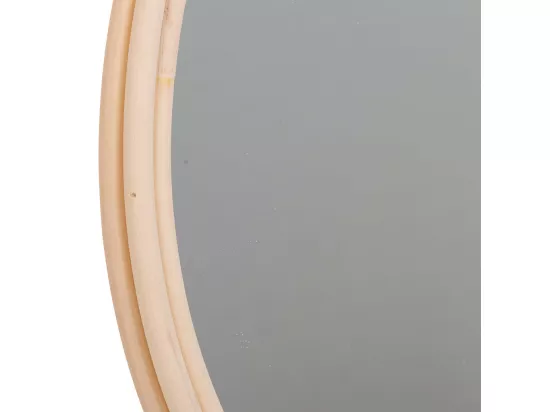 Miroir en bambou marron 37/35x02h
