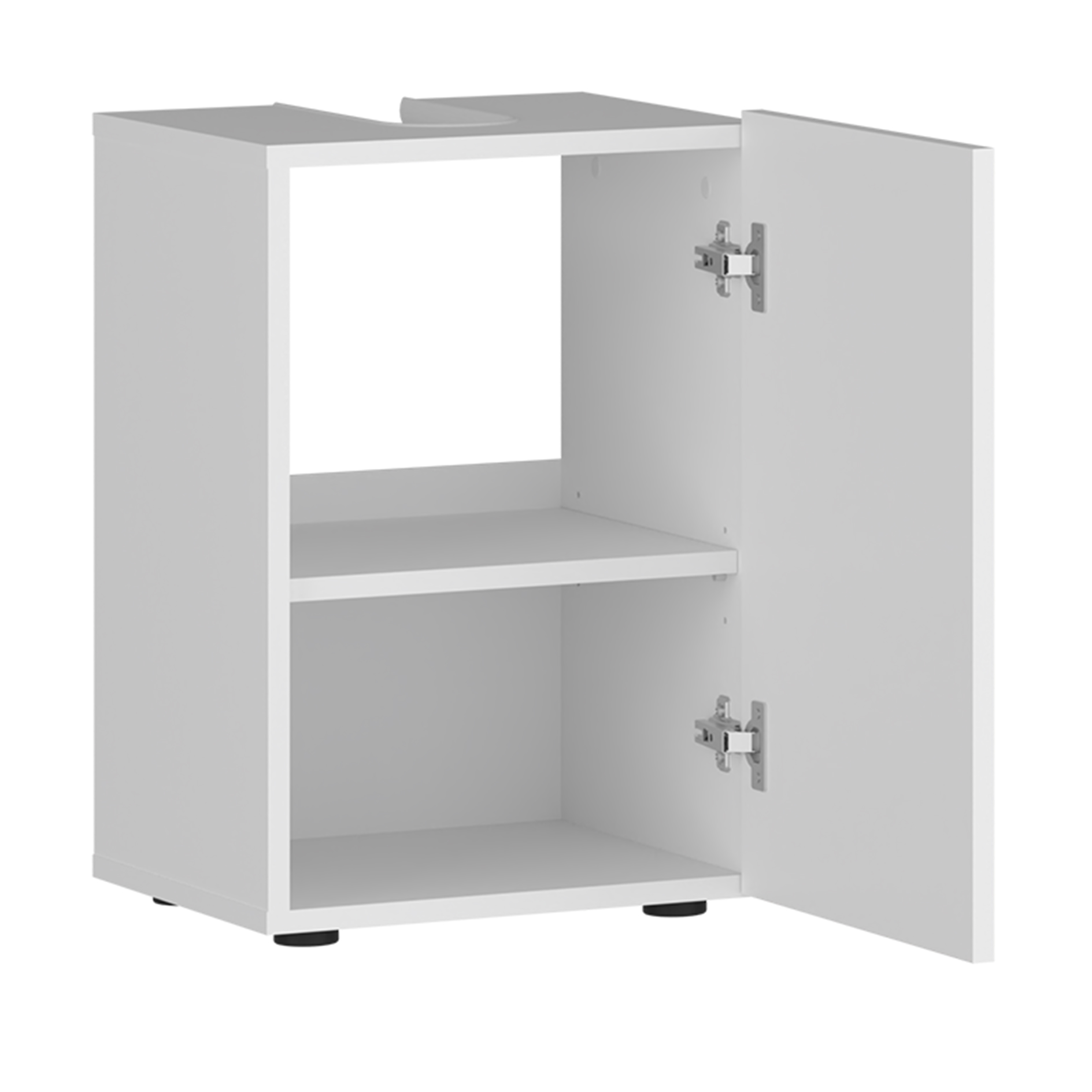 Waschbeckenunterschrank - alpinweiß - 38 cm