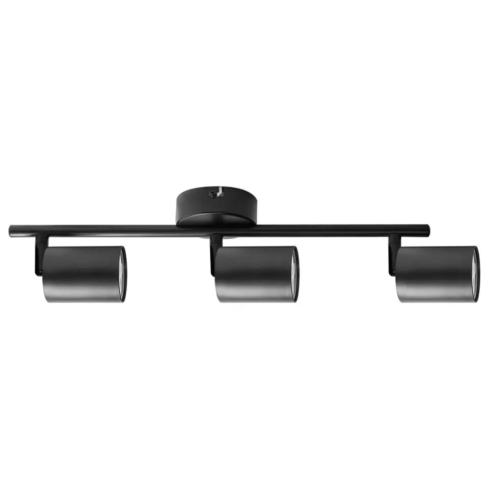 NYANDO - Plafondlamp set van 3 - Zwart - Metaal