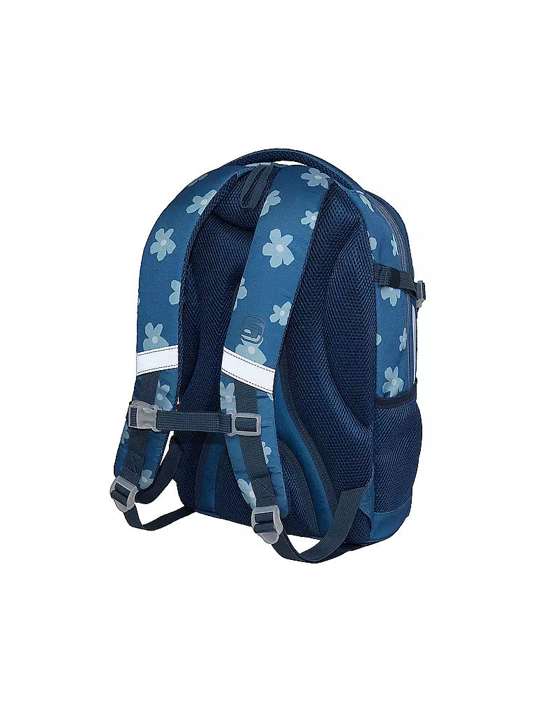 WALKER Schulrucksack Fame 2.0 Uni 90ies Flower Blue blau